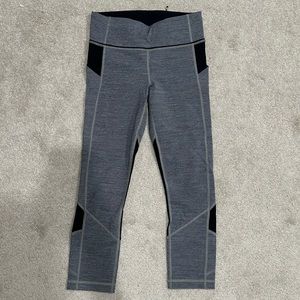 Grey and black lululemon leggings